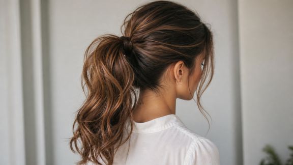 Réaliser une coiffure queue-de-cheval volumineuse et élégante