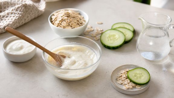 Préparer un masque apaisant pour peaux sensibles à la maison