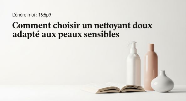 Comment choisir un nettoyant doux adapté aux peaux sensibles